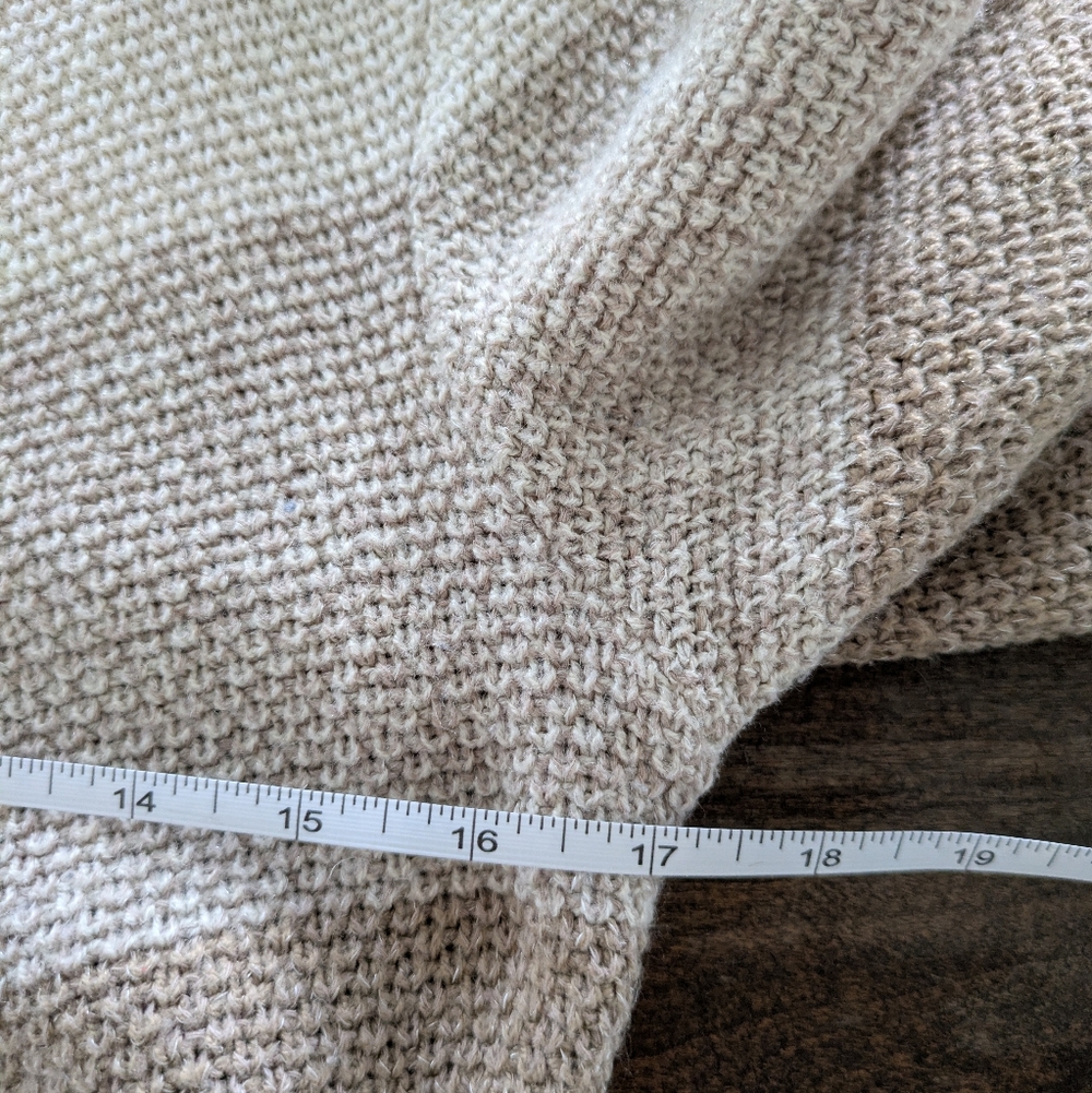 AGB Sweater Womens S Neutral Ombre Chevron Classic‎ Cozy Flattering - Picture 4 of 5